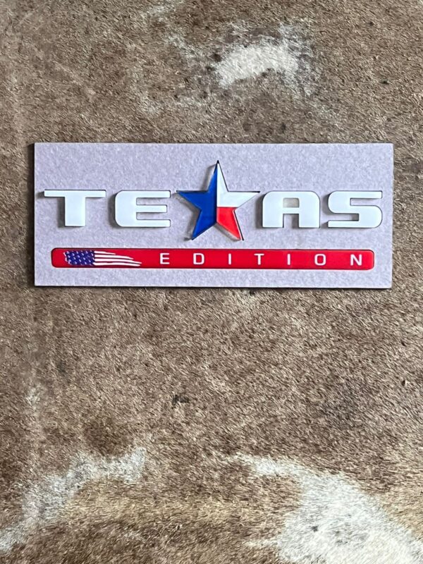 Texas Edition Letras Soltas - Cód. 271 Branco com vermelho