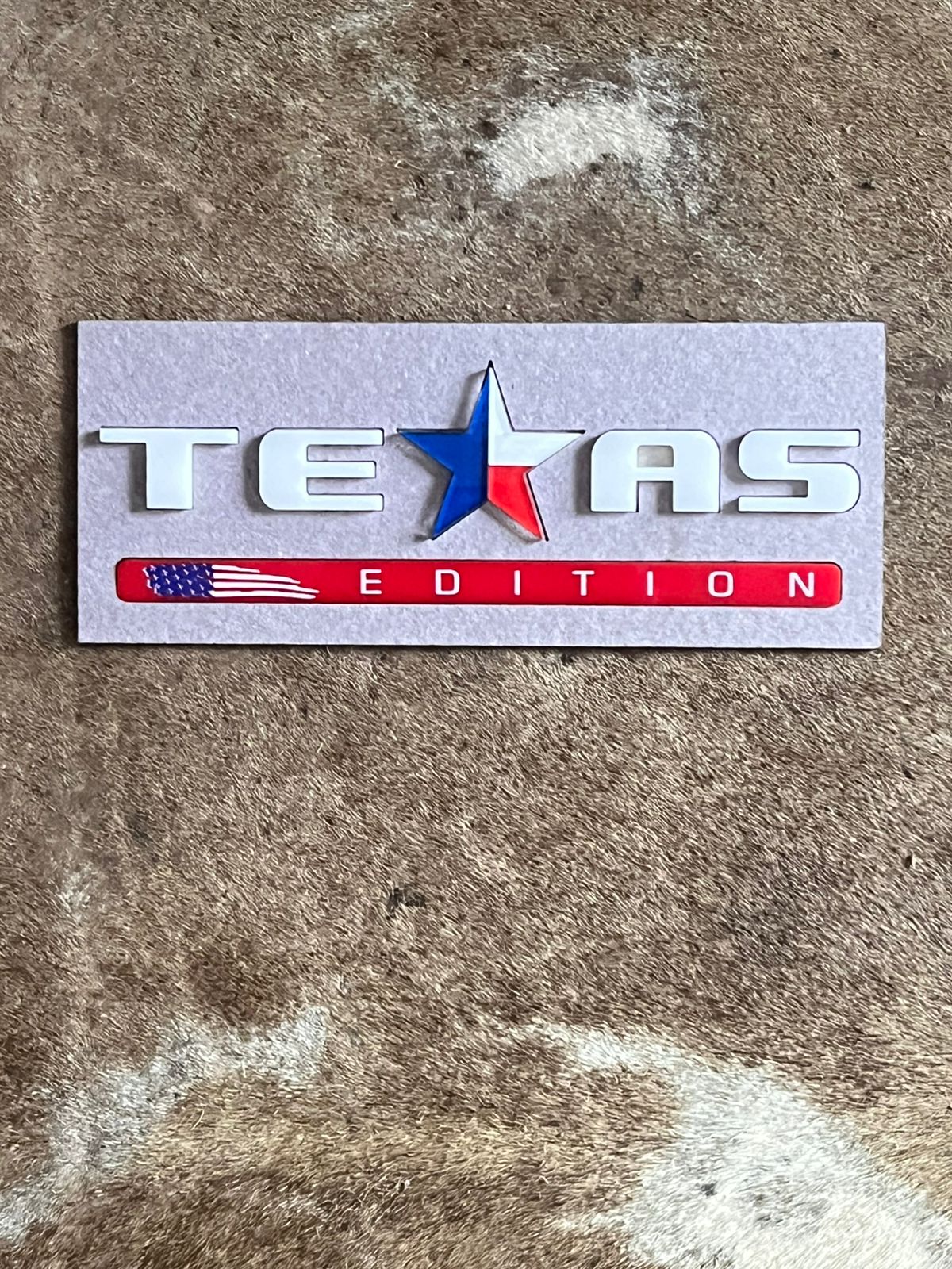 Texas Edition Letras Soltas - Cód. 271 Branco com vermelho