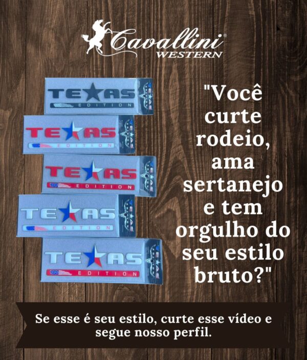 Texas Edition Letras Soltas - Cód. 274 Preto Fosco - Imagem 2